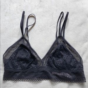 VICTORIAS SECRET Smoky Grey Bralette M